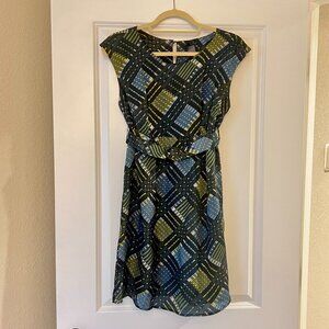 Forever 21 Blue Green Plaid Dress, Very 1960s Vintage Style